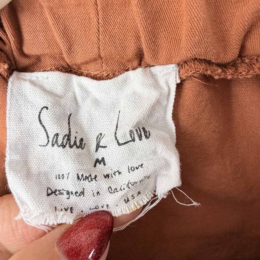 Sadie & Love Size Medlum A-Line Mini Skirt Boho Whimsical Cotton Cottagecore - Picture 3 of 8